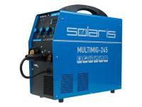 Полуавтомат сварочный Solaris MULTIMIG-245 (220В; MIG/FLUX/MMA/TIG; евроразъем; горелка 3 м; смена полярности; 2T/4T; рег-ка индуктивн.)
