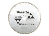 Алмазный круг 230х22,23 мм по граниту Turbo MAKITA (сухая резка)